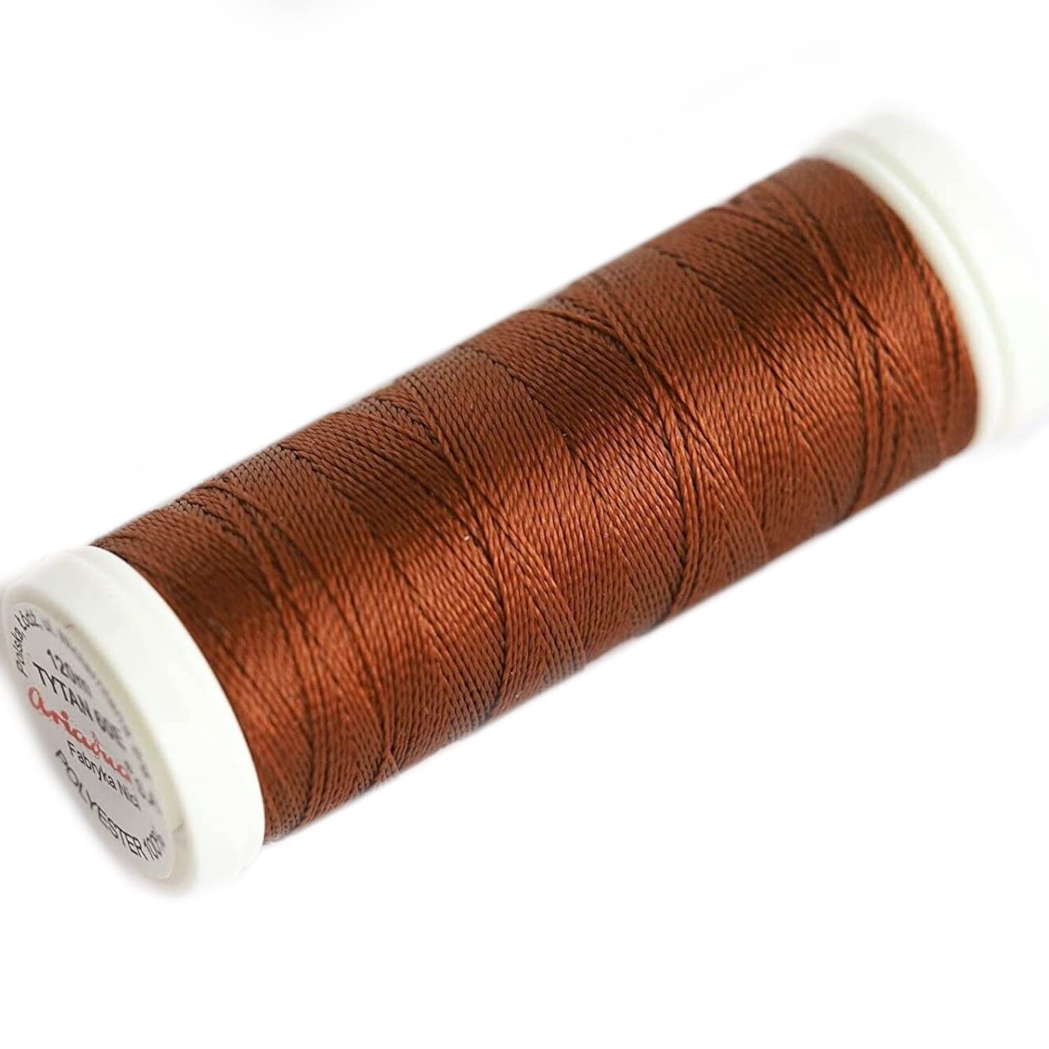 Super Strong Leather Sewing Thread 120m, Ideal for Repairing and Sewing Footwear (Brown 2530)