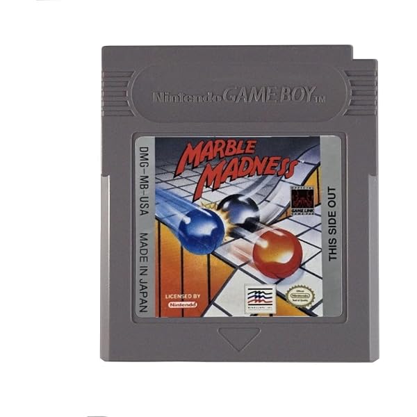 Jeu Marble Madness - Cartouche Originale Sega Game Gear / Mega Drive - Version Pal Eur - État Très Bon, Complet