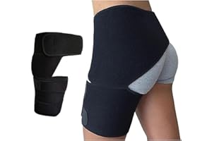 Healthy Lab Co Sciatica Brace, Ortho-Wrap Hip Brace Original Quality, Hip Brace for Sciatica Pain Relief, Groin Thigh Sleeve 