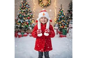 ZONESTA Plush Ear Moving Jumping Hat,Cute Fluffy Cap, Soft Warm HeadWear