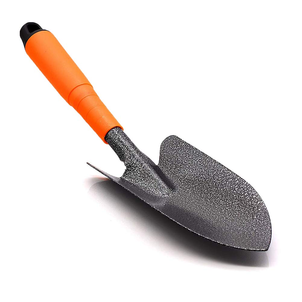 Meccion Garden Trowel, Heavy Duty Garden Shovel with Ergonomic Comfort Grip & Rust Resistant, Professional Gardening Tool for Weeding, Transplanting and Digging in Garden Beds