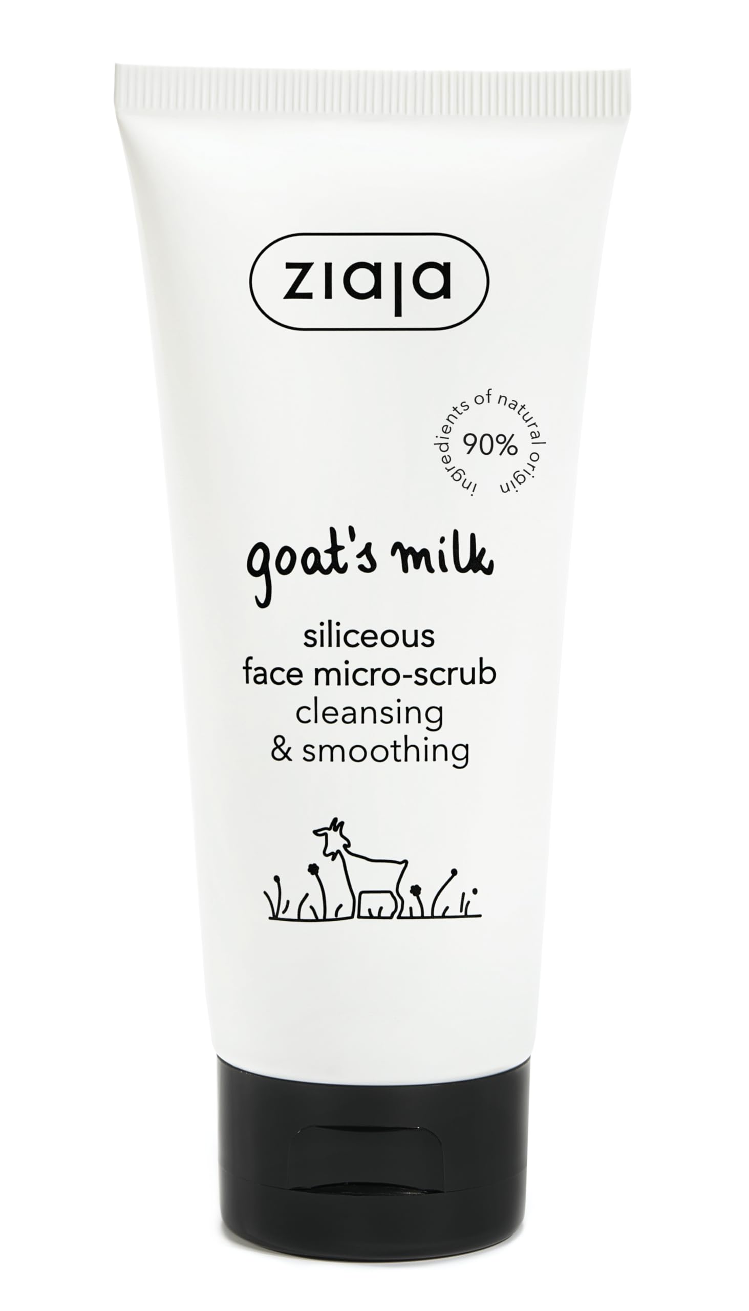 Ziaja Goat’s Milk Face Micro-Scrub, 75 ml - Gentle Exfoliating Cream with Silica for Smooth & Radiant Skin
