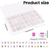 DTYDECLE Colorful Letter Beads Kit 1400pcs A Z Alphabet Beads DIY Jewelry view 2