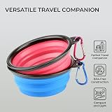 H&S 2 Collapsible Silicone Travel Bowls Small Pet Water & Food Bowl view 3