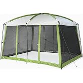 Screen House Tent, 11 x 9 x 80 inches, 3 Season Outdoor Shelter, Mesh Windows for Camping, Picnic, or Beach