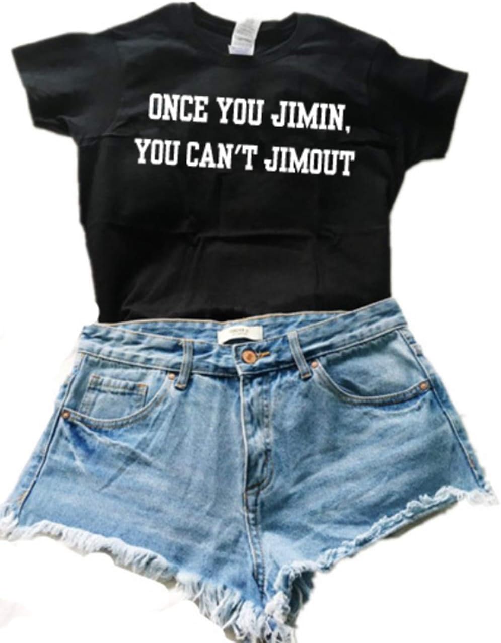 Korean Fashion Once You Jimin, You Can't Jimout Women's T-Shirts