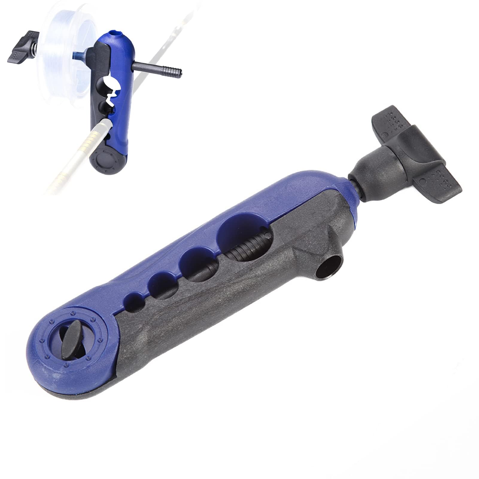 Fishing Line Spooler, 16.5x4cm Mini Fishing Line Winder Portable Adjustable Reel Spooling System Tackle Tool for 2.0/1.35/1.0/0.7 Rod