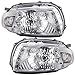 Brock Replacement Driver and Passenger Headlights Headlamps with Clear Lens Compatible with 2008-2010 Highlander SUV 8117048460 8113048470