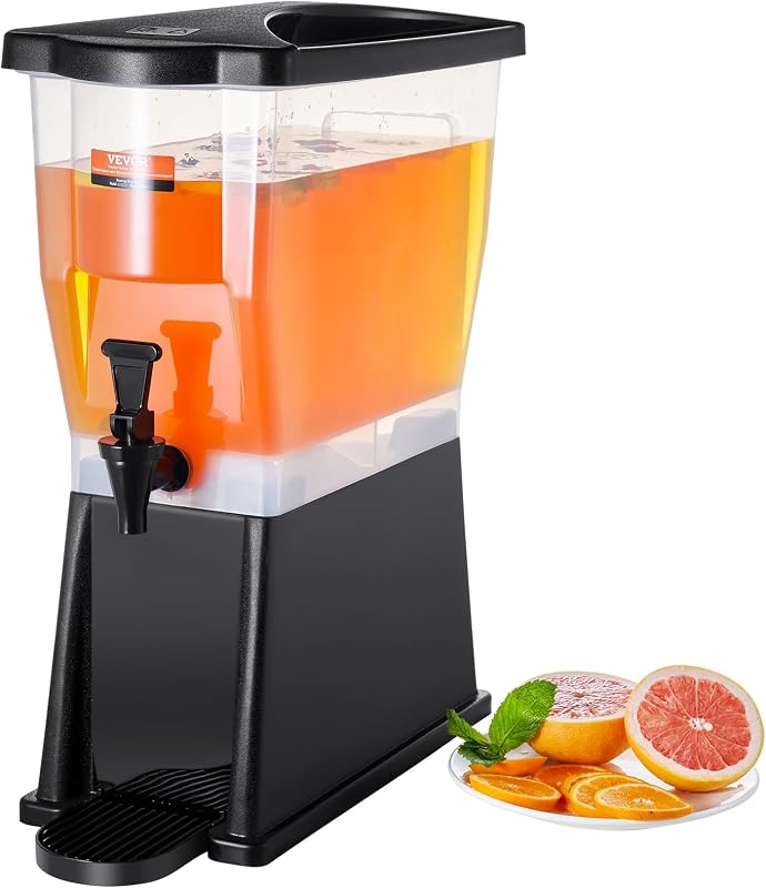 Getränkespender, 11 L Wasserspender Getränkespender für Partys, Saftspender aus Kunststoff mit Standhahndeckel, Eistee-Limonadensaft-Wasserspender, für Restaurants, Hotels, Partys usw.