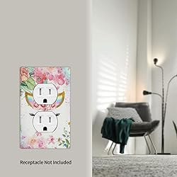 Unicorn Pink Single Outlet Wall Plate Cover