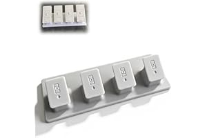 Quad Remote Stand Pedestal, Tabletop Holder for Lutron Caseta Pico Remote, Four Slot Desk Mount for Home Automation Control