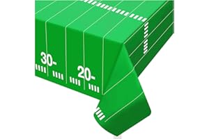 Esjay Football Tablecloth,2 Pack Table Cover(54”x72”) for Football Decorations Party Supplies