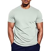 Zengjo Mens Running Shirts Quick Dry Lightweight Moisture Wicking Short Sleeve Gym Workout Athletic Tee