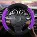 Rayauto 3D 38CM/15 No Smell Cloth Wraping Car Steering Wheel Cover with Crystal Diamond