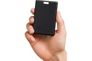 NOVZIX Slim Wallet Tracker Card Compatible with Apple Find My - Easily Find My,Finder Card Tracker (Black)