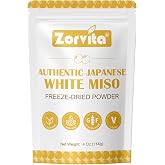 Zorvita Japanese Miso Powder Freeze-Dried Miso Paste Powder No Additives Vegan Gluten-Free Made in Japan 4 oz(114g)