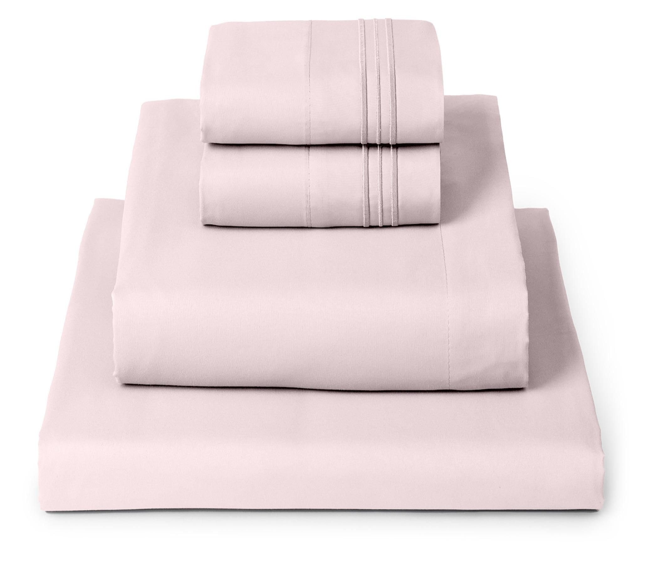 Photo 1 of Mellanni Full Sheets Set - 4 PC Iconic Collection Bedding - Hotel Luxury, Extra Soft, Cooling Bed Sheets - Wrinkle, Fade, Stain Resistant (Full, Blush Pink)