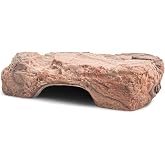 Fluker's Reptile Rock Cave with Basking Area, Natural Looking Rock Cave for All Reptiles, Amphibians and Arachnids
