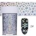 BORN PRETTY 2 Rolls Nail Art Holographic Foil Sticker Starry Sky Christmas Tree Elk Snowflake Manicure Laser Transfer Decals 100cm