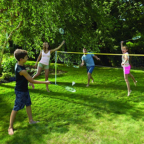 Franklin Sports Badminton Set Backyard + Beach Badminton Net Set