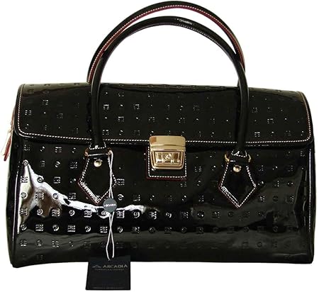 arcadia patent leather purse