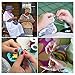 CO-Z Multicolor Ergonomic Crochet Knitting Hooks Set with Knitting Accessories and Storage Case, Multi-Size Crochet Patterns & Yarns Smooth Needles Set