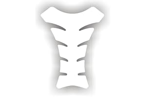 IMMORTAL GRAPHIX Size is 8.5 in Tall x 6.5 in Wide Gloss White Motorcycle Sportbike Tankpad Tank pad Protector Guard Decal Sticker