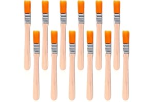 12 Pcs Paint Brush 5 Inch Trim Painting Tool Soft Bristle with Wood Handle for Walls, Touch Up, Cabinets, Fences, Edge Painti