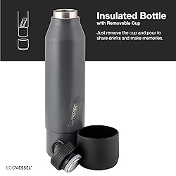 EcoVessel Stainless Steel Bottle with Removable