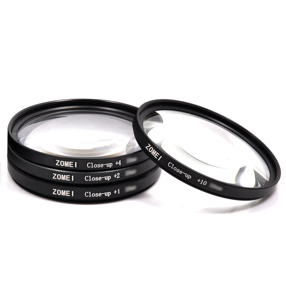 67MM +1+2+4+10 CloseUp Macro Filter Set for Canon Nikon