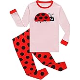 KikizYe Girls Pajamas Set Kids Long Sleeve PJs Cotton Jammies