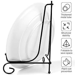 Vivinin 2 Pack Plate Stands - Metal Frame Holder
