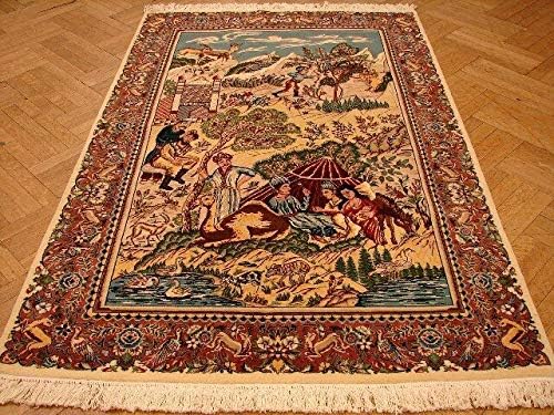 Amazon Harooni Pictorial ラグ 本物の品質のハンドメイドラグ Harooni ラグ カーペット 通販