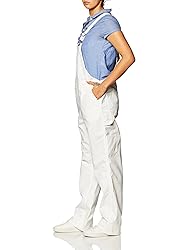 Dickies Women's Bib Overall, White, Small