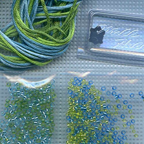 Sea Turtle Beaded Counted Cross Stitch Ornament Kit Mill Hill 2016 Spring Bouquet MH181611