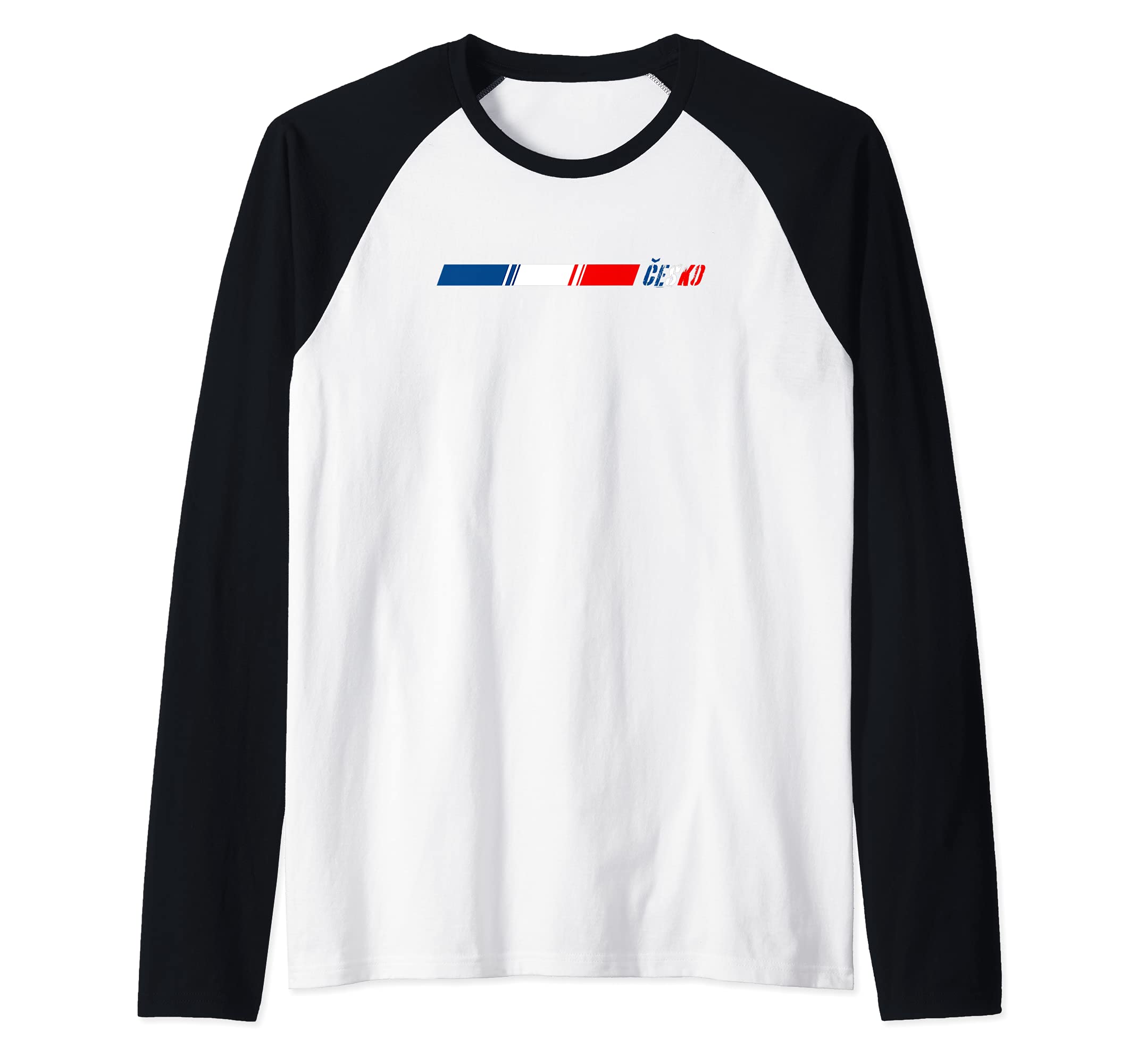 Flag Czech Republic Raglan Baseball Tee