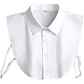 Collar Cotton Detachable White Dickey Collar for Women and Men Faux Halfs Shirt Multi Specification M L XL 2XL 3XL, Not Deformed Easy To Clean