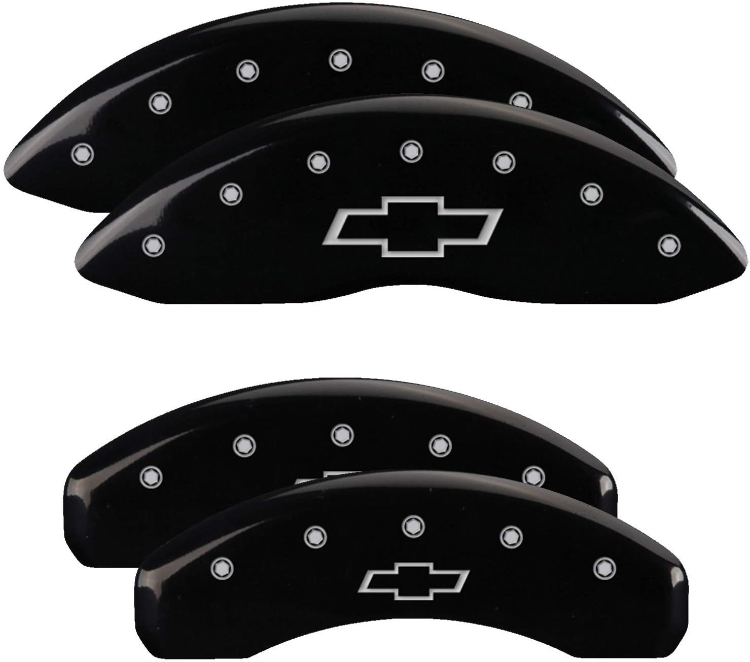 MGP Caliper Covers 14004SBOWBK 07- GM P/U SUV Caliper Covers Black