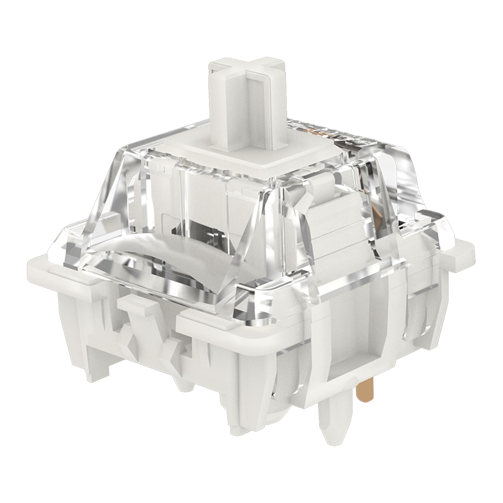 Gateron G Pro 3.0 White Switches for Mechanical Keyboard,3-Pin 38gf Linear/Pre-Lubed/Pin-Enhanced Switches(108pcs,White,3-Pin)