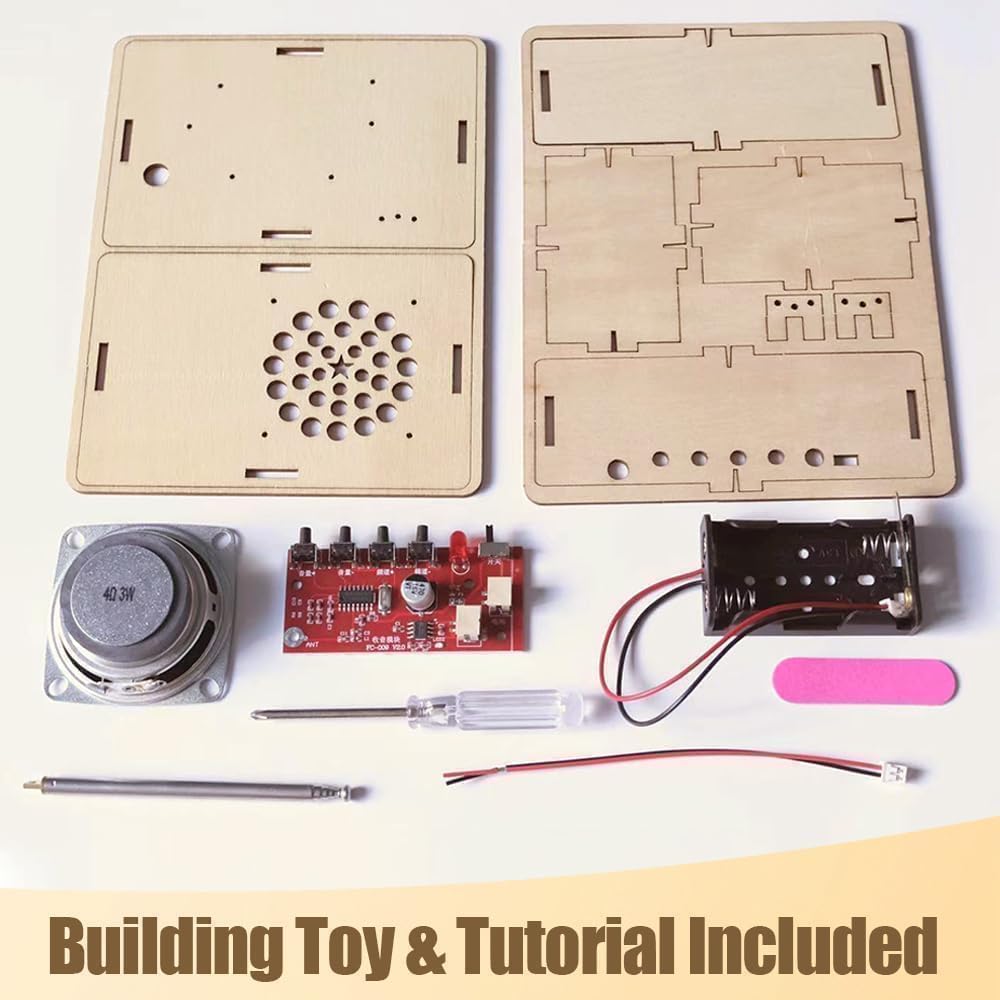 STEM Toys Science Kits DIY Radio Crafts Activities for Kids Age 5-7 6-8-10 9-12-14 11 13 15+ Year Old Boys Girls Birthday Back to School Gifts for Teens Building Engineering Electronics Projects