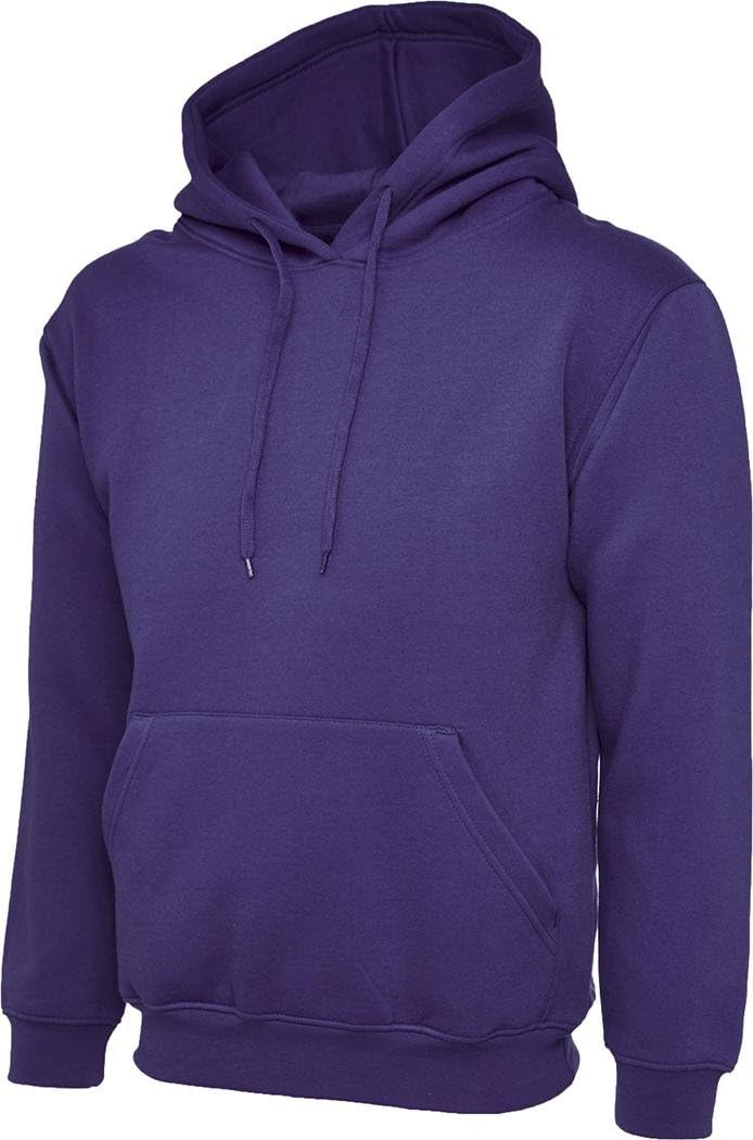 Uneek UC502 Mens Classic Plain Pullover Hooded Sweatshirt Hoodie Sweater XS-4XL