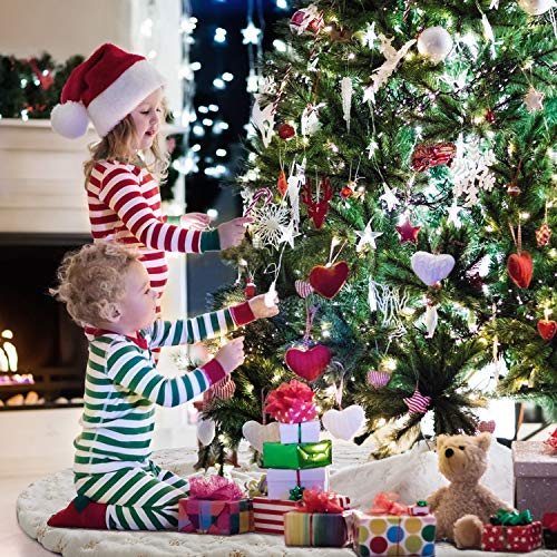 Fantaspic Series Tree Skirt, 48 inches Snowy White Faux Fur Christmas Party Decorations Indoor Outdoor New Year Holiday Festival Ornament Supplies - Thumbnail 6
