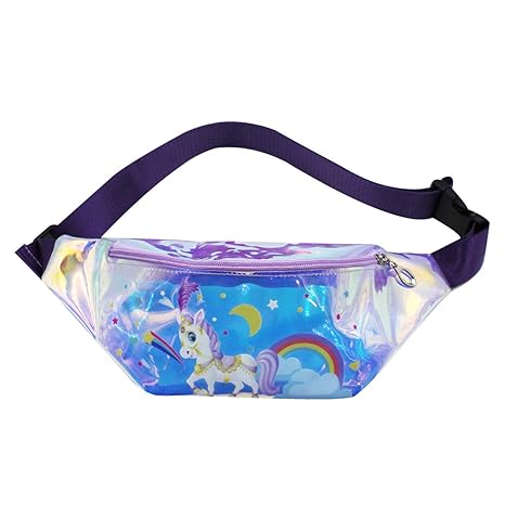 clear holographic fanny pack