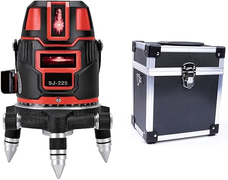 Amazon Ziyi 器具自動補正レーザーレベルレーザーラインchisumiポイントレベルゲージマーキング5ラインレーザマーカーsj 225 4方向大きな長方形ライン4縦1水平福田 レーザー墨出し器