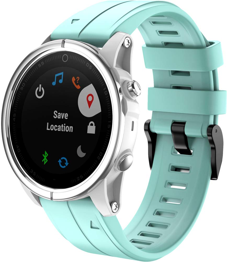 Shieranlee Fenix 7s Strap,Silicone Sport Band 20mm Easy Fit for Garmin Fenix 7S/Fenix 5S Plus/Fenix 6S Pro/Fenix 7S/Fenix 7S Solar/Fenix 7S Sapphire Solar