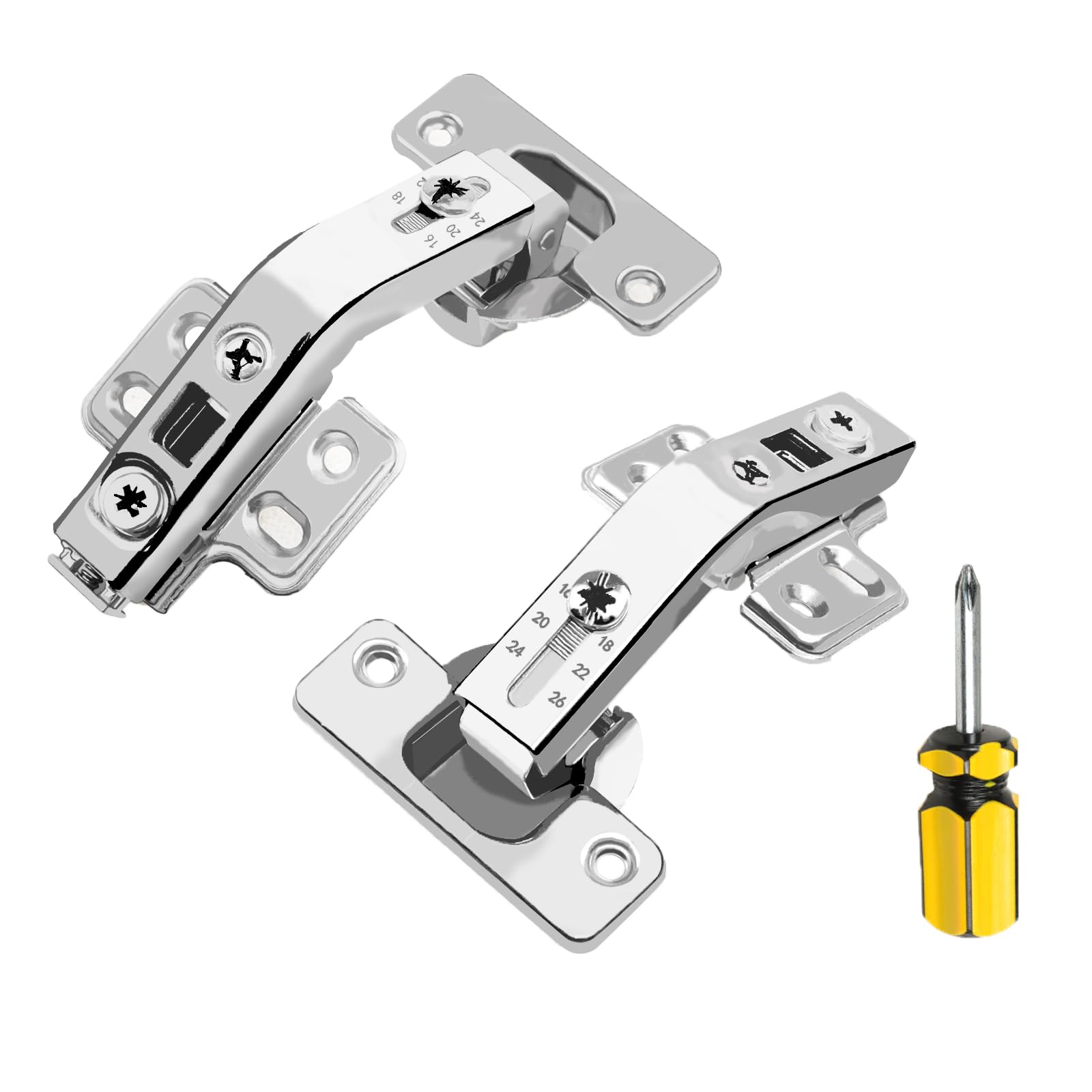 Photo 1 of 1 Pairs 135° Lazy Susan Hinge, Full Overlay Concealed for Corner Kitchen Cabinet Replacement Hardware, Cupboard Folded, Folden Door (135)