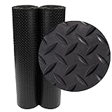 Rubber-Cal Diamond-Plate Rubber Flooring Rolls - 3