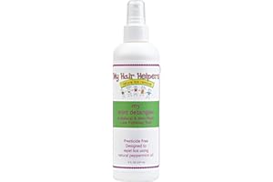 MY HAIR HELPERS NATURAL LICE REMOVAL My Hair Helpers Mint Anti-Lice Hair Detangler for Kids - Conditioning Spray - Natural Lice Product - All Hair Types - Works for 1-2 Children, 8 Ounces