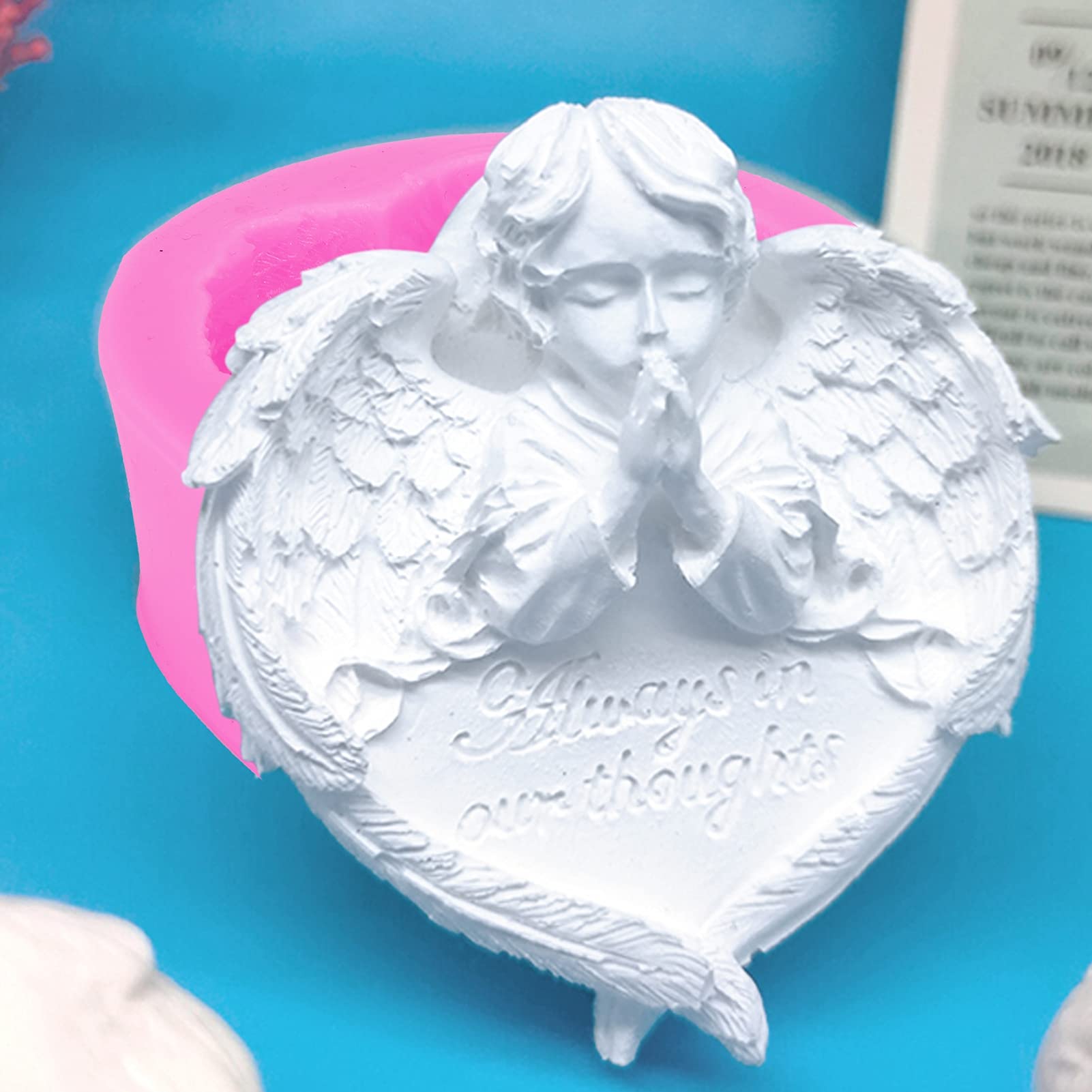 Silicone Mould for Soap, Candle, Cake, Chocolate and Epoxy Resin Crafts, Pink