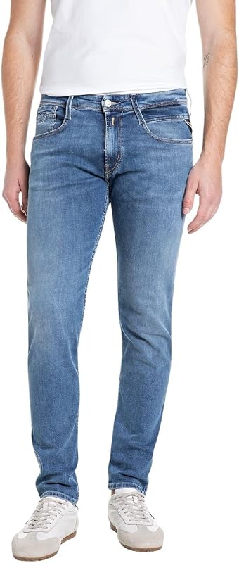 Jeans da Uomo Anbass, Medium Blue 009 (Blu), 31W/34L